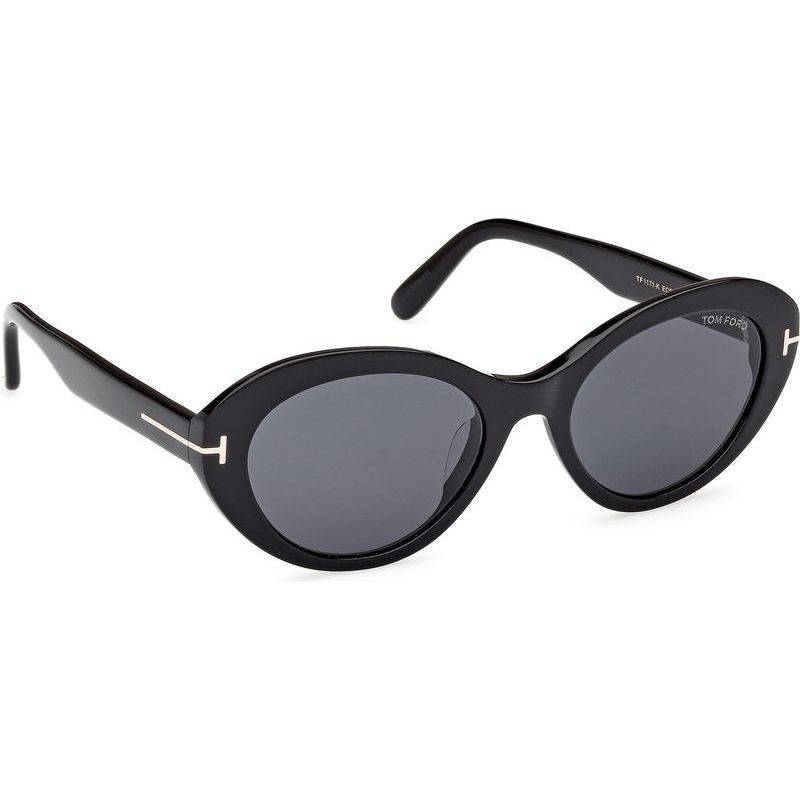 Shop the Tom Ford FT1171-K Sunglasses Shiny Black/Smoke