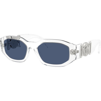 Crystal/Dark Blue Lenses