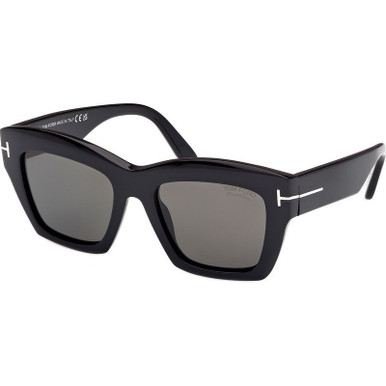 Shiny Black/Smoke Polarised Lenses