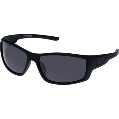 Cancer Council Darra - Black Rubber/Smoke Polarised Lenses