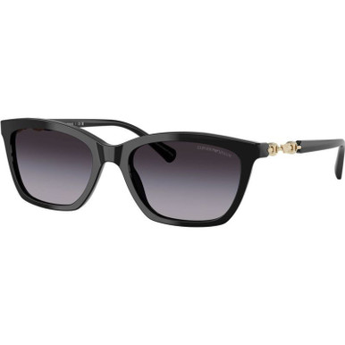Emporio Armani EA4238, Shiny Black/Grey Gradient Lenses
