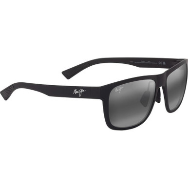 Maui Jim Puakea, Matte Black/Neutral Grey Glass Polarised Lenses