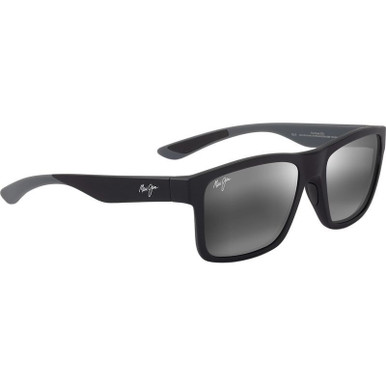 Maui Jim The Flats, Matte Black and Grey/Neutral Grey Glass Polarised Lenses