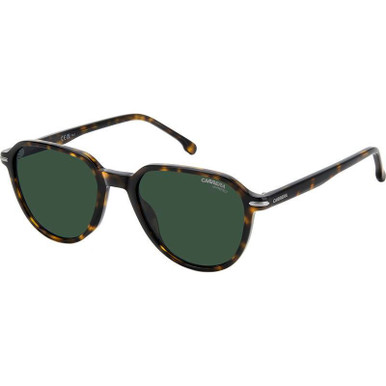 Brown Havana and Dark Ruthenium/Green Lenses