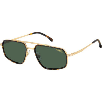 Gold and Brown Havana/Green Lenses