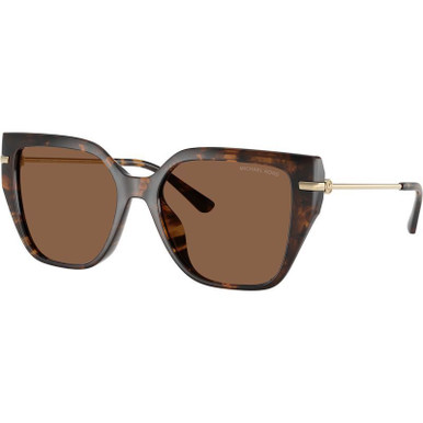 Michael Kors St Barths MK2231U, Dark Tortoise/Dark Brown Lenses