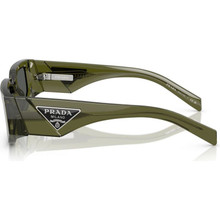 Prada PR09ZS Sunglasses Transparent Military Green/Dark Grey Prada PR09ZS Sunglasses Transparent Military Green/Dark Grey