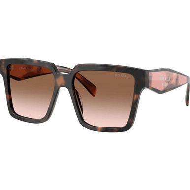 Prada PR24ZS, Mauve Tortoise/Brown Gradient Lenses