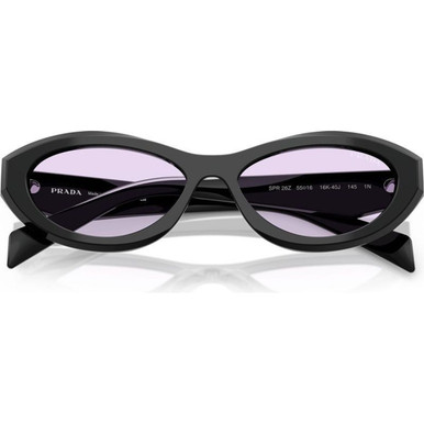 Shop the Prada PR26ZS Sunglasses Black/Violet | Afterpay display picture 1