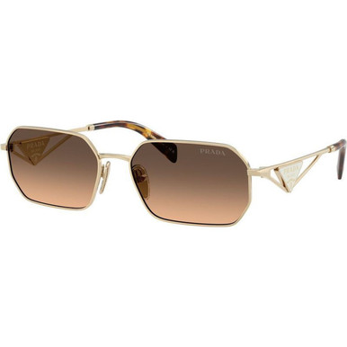 Prada PRA51S, Pale Gold/Brown Grey Gradient Lenses
