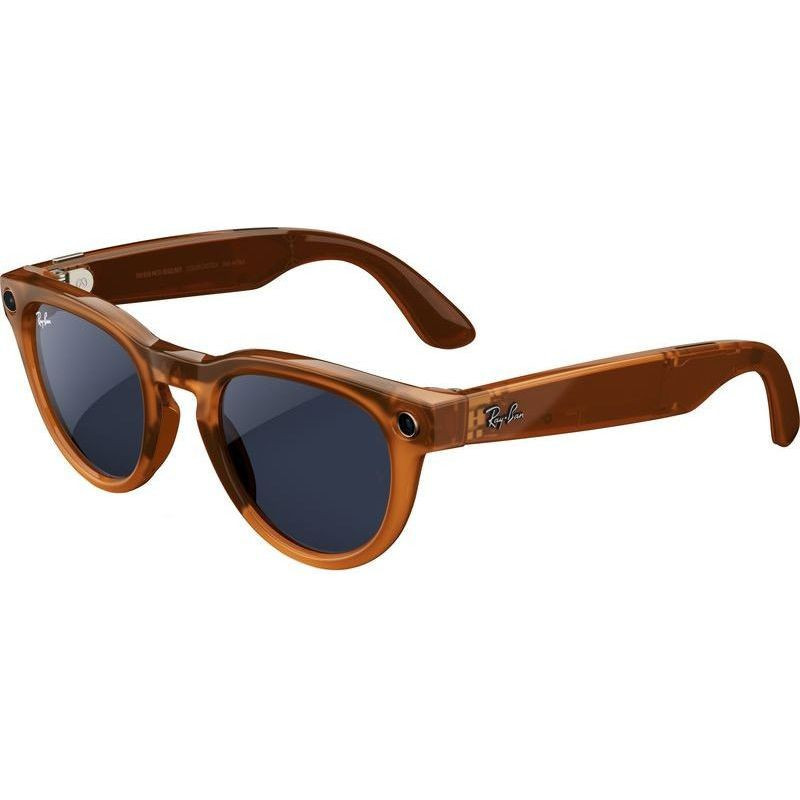 Shop Ray-Ban Smart Glasses Headliner RW4009 Caramel/Sapphire