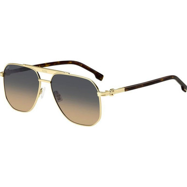 Boss 1743/S - Gold Havana/Grey Brown Gradient Lenses