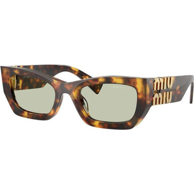Honey Havana/Green Lenses