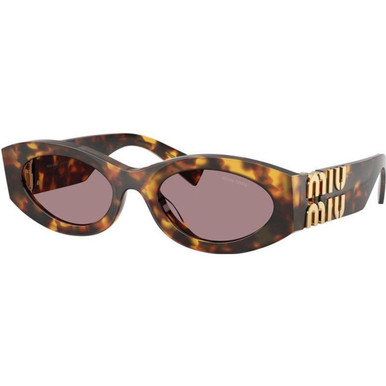 Miu Miu 11WS, Honey Havana/Light Purple Brown Lenses
