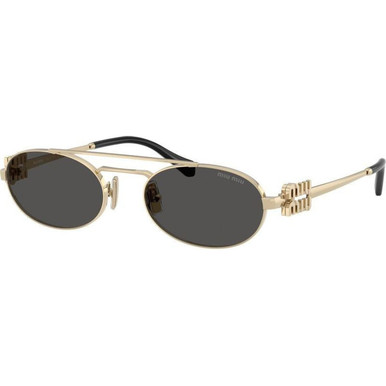 Miu Miu MU54ZS, Pale Gold/Dark Grey Lenses