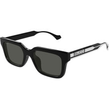 Shop the GUCCI GG1692SA Sunglasses Black/Grey | Afterpay