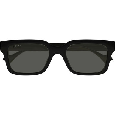 Matte Black GG Sunnies Square-frame Double G sunglasses in black acetate | GUCCI® US main image 4