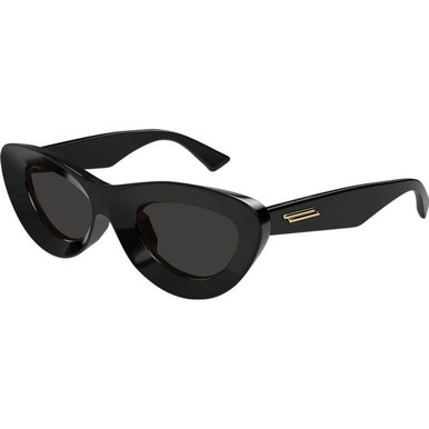 Shop Bottega Veneta BV1241S Sunglasses Black/Grey | Afterpay