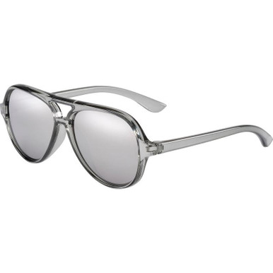 Transparent Grey/Silver Mirror Lenses