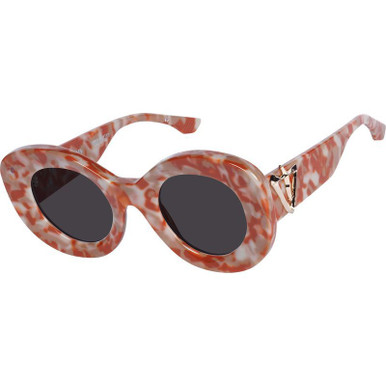 Desert Stone Tort with Gold Metal/Black Lenses