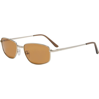 Matte Silver/Hazelnut Brown Lenses