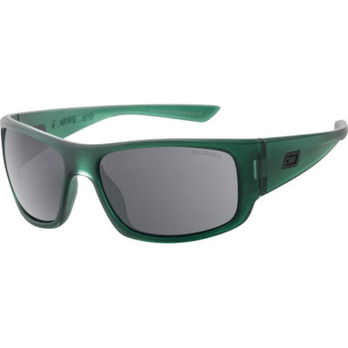 Dirty Dog Gorilla - Crystal Satin Dark Green/Grey Polarised Lenses