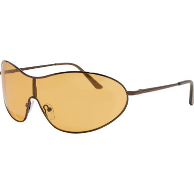 Polished Bronze/Caramello Brown Lenses