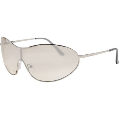 Polished Silver/Cloud Light Grey Gradient Lenses
