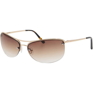 Szade Slim, Polished Gold/Hustler Brown Gradient Lenses