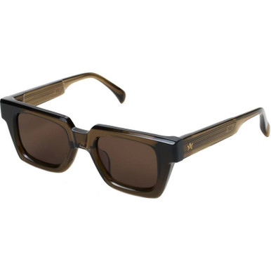 AM Eyewear Ming - Khaki/Smoke Lenses