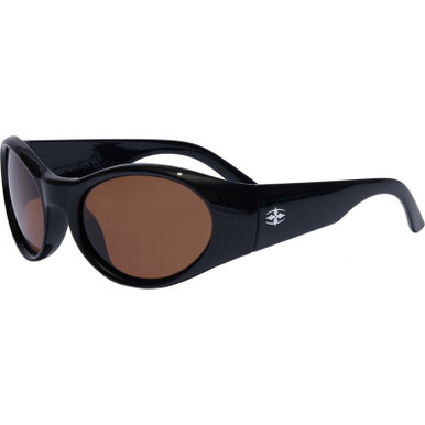 Polished Black/Bronze Polarised Lenses