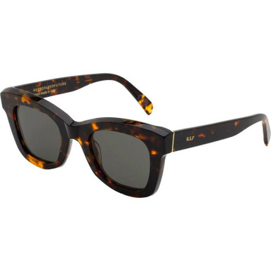 Burnt Havana/Black Lenses
