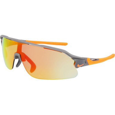Matte Smoke Grey/Orange Road Tint Mirror Lenses