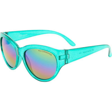 Cancer Council Kids Bilby - Kids - Mint Glitter/Rainbow Mirror Lenses