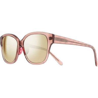 Revo Perry - Crystal Mauve/Champagne Gold Mirror Polarised Lenses