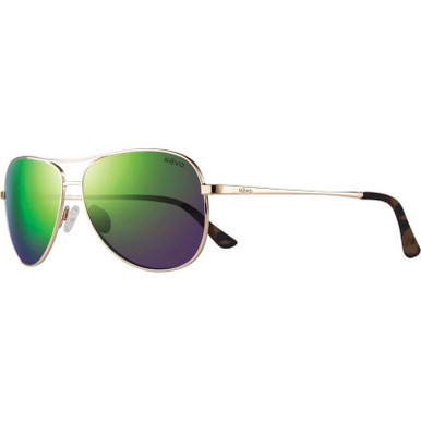Revo Relay Petite, Gold/Evergreen Mirror Polarised Lenses