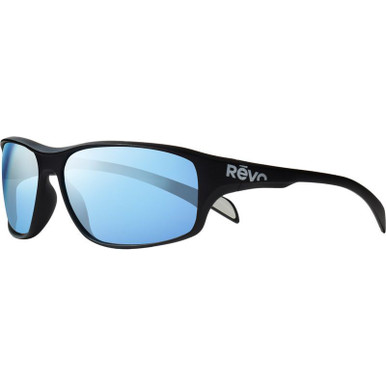Matte Black/Blue Water Mirror Polarised Lenses
