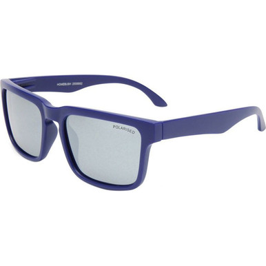 Matte Navy/Silver Mirror Polarised Lenses