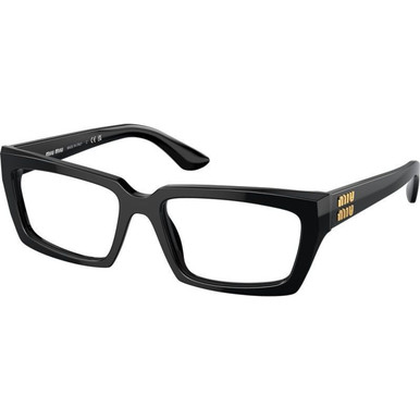 Miu Miu Glasses MU04XV - Black/Clear Lenses 54 Eye Size