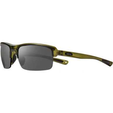 Matte Crystal Olive/Graphite Silver Flash Mirror Polarised Lenses
