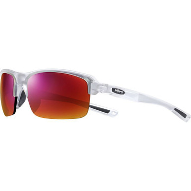 Revo Crux N - Matte Crystal/Spectra Red Mirror Polarised Lenses