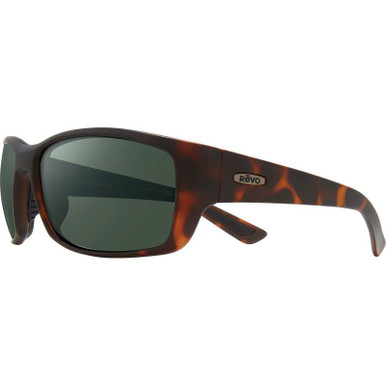 Matte Tortoise/Smokey Green Glass Polarised Lenses