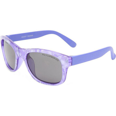 Cancer Council Kids Ducky - Toddler - Lilac Marble/Smoke Polarised Lenses