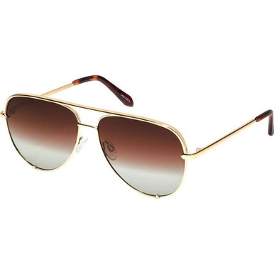 Quay Australia High Key - Gold/Brown Gradient Polarised Lenses
