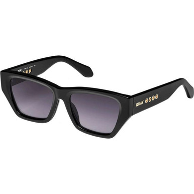 Quay Australia No Apologies - Black/Smoke Lenses