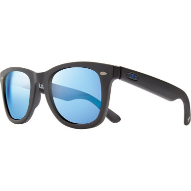 Matte Black/Blue Water Mirror Polarised Lenses