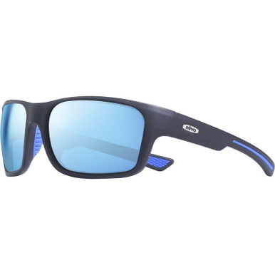 Matte Black/Blue Water Mirror Polarised Lenses