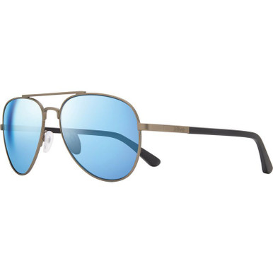 Revo Raconteur II - Matte Gunmetal/Blue Water Mirror Polarised Lenses