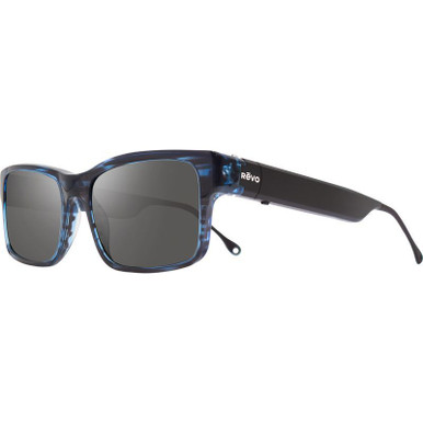 Blue Horn/Graphite Silver Flash Mirror Polarised Lenses