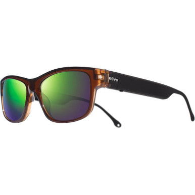 Crystal Brown/Evergreen Mirror Polarised Lenses